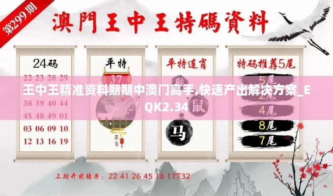王中王精準(zhǔn)資料期期中澳門高手,快速產(chǎn)出解決方案_EQK2.34