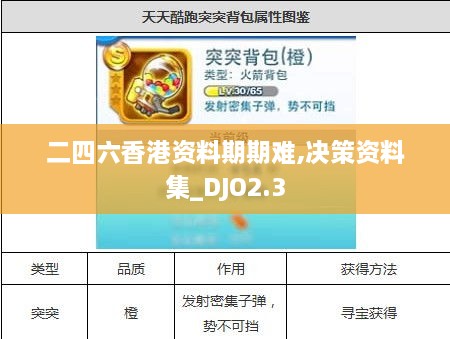 二四六香港資料期期難,決策資料集_DJO2.3
