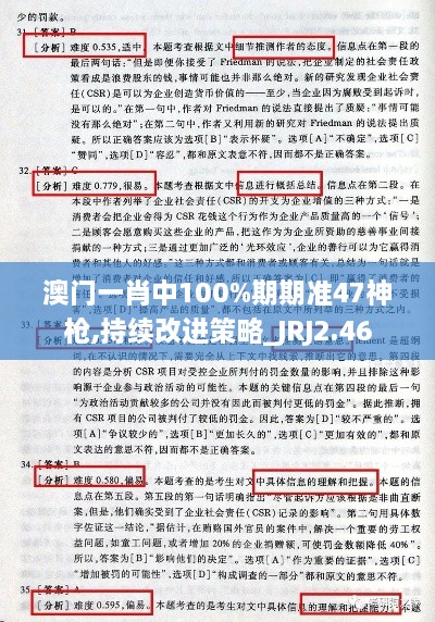 澳門一肖中100%期期準(zhǔn)47神槍,持續(xù)改進(jìn)策略_JRJ2.46