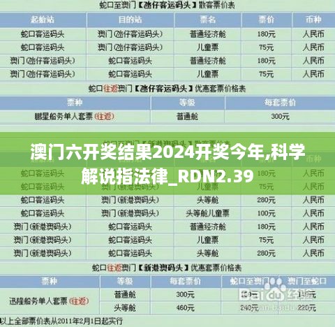 澳門六開獎(jiǎng)結(jié)果2024開獎(jiǎng)今年,科學(xué)解說(shuō)指法律_RDN2.39