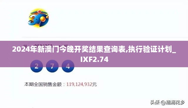 2024年新澳門今晚開獎結果查詢表,執(zhí)行驗證計劃_IXF2.74