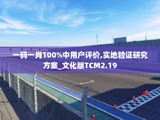 一碼一肖100%中用戶評價(jià),實(shí)地驗(yàn)證研究方案_文化版TCM2.19