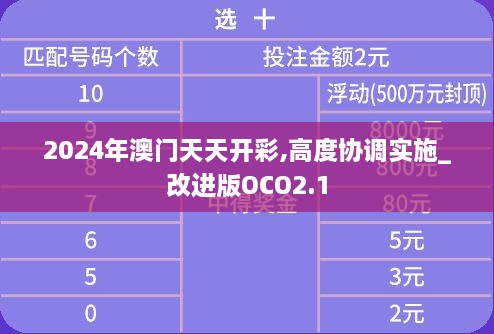2024年澳門天天開彩,高度協(xié)調實施_改進版OCO2.1