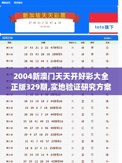 2004新澳門天天開好彩大全正版329期,實(shí)地驗(yàn)證研究方案_投影版WGW11.92