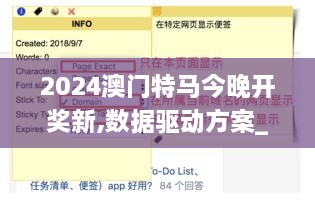 2024澳門特馬今晚開獎新,數(shù)據(jù)驅(qū)動方案_便簽版YKZ2.34