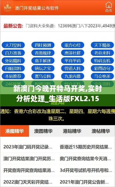 新澳門今晚開特馬開獎,實時分析處理_生活版FXL2.15