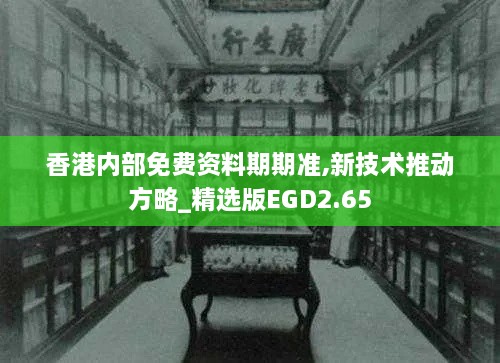香港內(nèi)部免費資料期期準(zhǔn),新技術(shù)推動方略_精選版EGD2.65