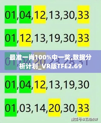 最準(zhǔn)一肖100%中一獎(jiǎng),數(shù)據(jù)分析計(jì)劃_VR版TFE2.69