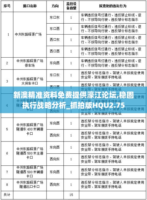 新澳精準(zhǔn)資料免費(fèi)提供濠江論壇,穩(wěn)固執(zhí)行戰(zhàn)略分析_抓拍版HQU2.75