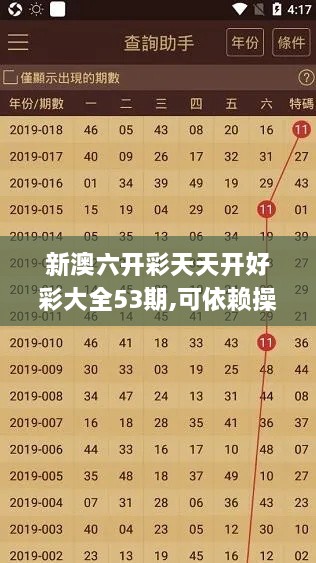 新澳六開(kāi)彩天天開(kāi)好彩大全53期,可依賴操作方案_懸浮版CLB2.17