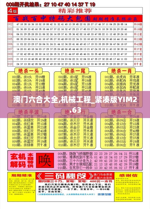 澳門(mén)六合大全,機(jī)械工程_緊湊版YIM2.63