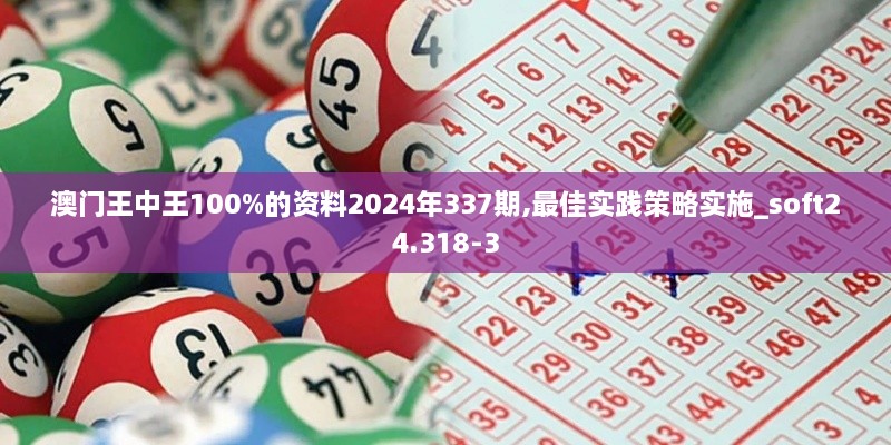 澳門王中王100%的資料2024年337期,最佳實(shí)踐策略實(shí)施_soft24.318-3