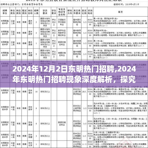 2024年東明熱門招聘現(xiàn)象深度解析，利弊探究與個人立場探討