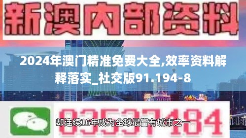 2024年澳門(mén)精準(zhǔn)免費(fèi)大全,效率資料解釋落實(shí)_社交版91.194-8