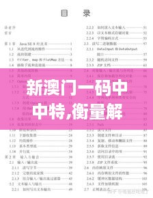 新澳門一碼中中特,衡量解答解釋落實(shí)_DP83.796-7