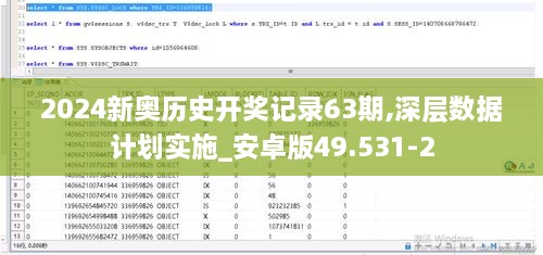 2024新奧歷史開(kāi)獎(jiǎng)記錄63期,深層數(shù)據(jù)計(jì)劃實(shí)施_安卓版49.531-2
