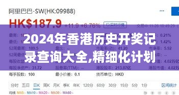 2024年香港歷史開獎記錄查詢大全,精細化計劃設(shè)計_XP160.970-4