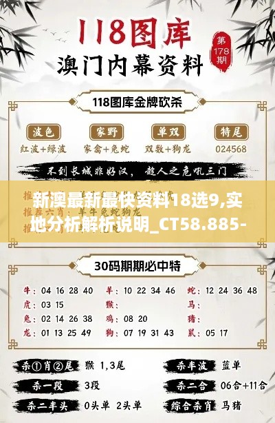 新澳最新最快資料18選9,實地分析解析說明_CT58.885-8