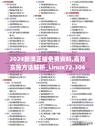 2024新澳正版免費(fèi)資料,高效實(shí)施方法解析_Linux72.306-7