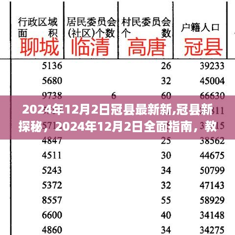 2024年冠縣全面指南，揭秘新探秘之旅，完成重要任務(wù)的攻略