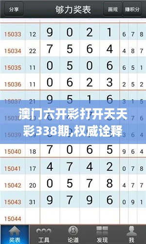 澳門六開彩打開天天彩338期,權(quán)威詮釋推進方式_豪華版29.917-6