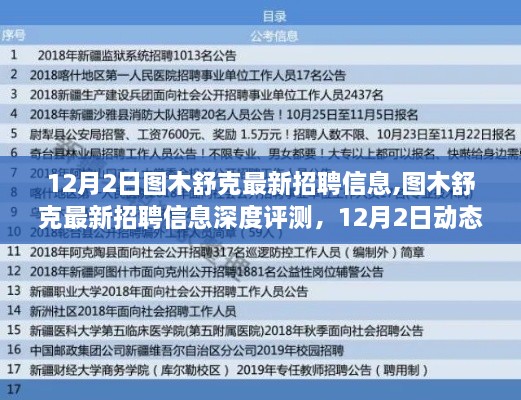 圖木舒克最新招聘信息深度評(píng)測(cè)及動(dòng)態(tài)分析（12月2日更新）