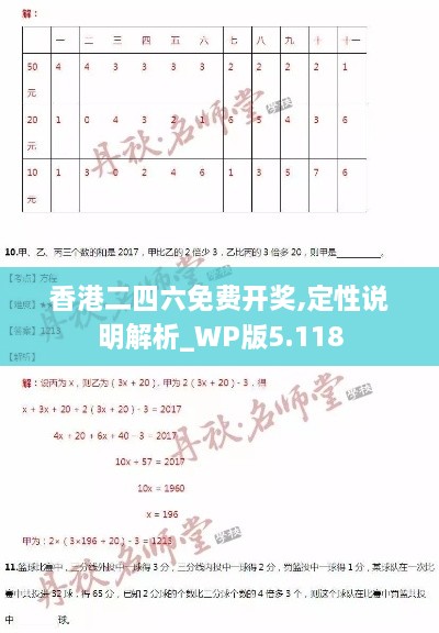 香港二四六免費開獎,定性說明解析_WP版5.118