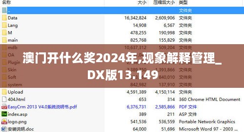 澳門開什么獎2024年,現(xiàn)象解釋管理_DX版13.149