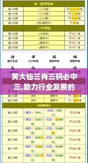 黃大仙三肖三碼必中三,助力行業(yè)發(fā)展的強(qiáng)大資源_CT2.828