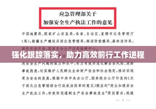 強化跟蹤落實，助力高效前行工作進程