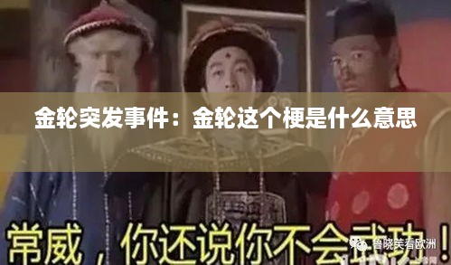 金輪突發(fā)事件：金輪這個(gè)梗是什么意思 