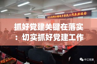 抓好黨建關(guān)鍵在落實(shí)：切實(shí)抓好黨建工作 