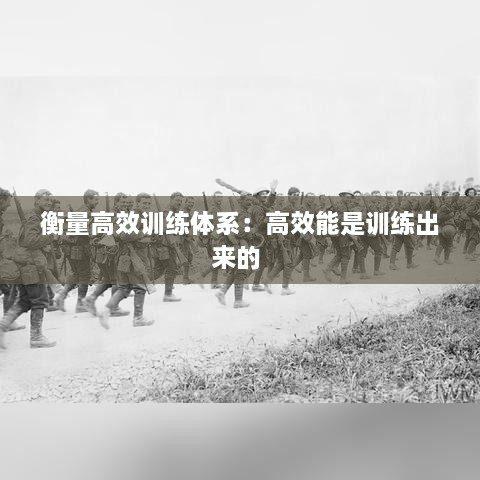 衡量高效訓(xùn)練體系：高效能是訓(xùn)練出來的 