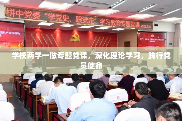 學(xué)校兩學(xué)一做專題黨課，深化理論學(xué)習(xí)，踐行黨員使命