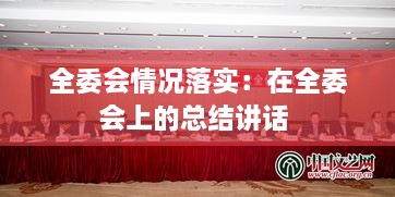 全委會(huì)情況落實(shí)：在全委會(huì)上的總結(jié)講話 