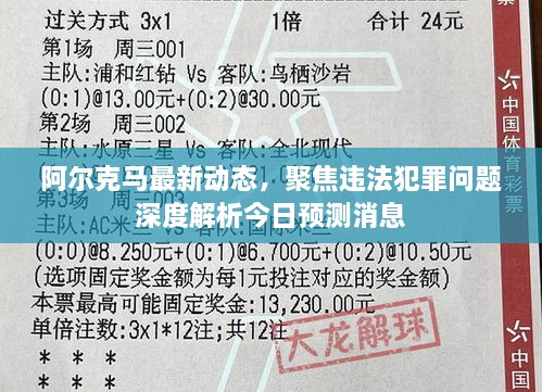 阿爾克馬最新動(dòng)態(tài)，聚焦違法犯罪問(wèn)題深度解析今日預(yù)測(cè)消息