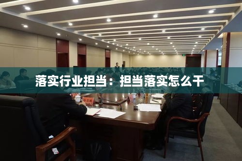 落實行業(yè)擔(dān)當(dāng)：擔(dān)當(dāng)落實怎么干 