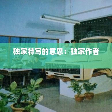 獨(dú)家特寫(xiě)的意思：獨(dú)家作者 