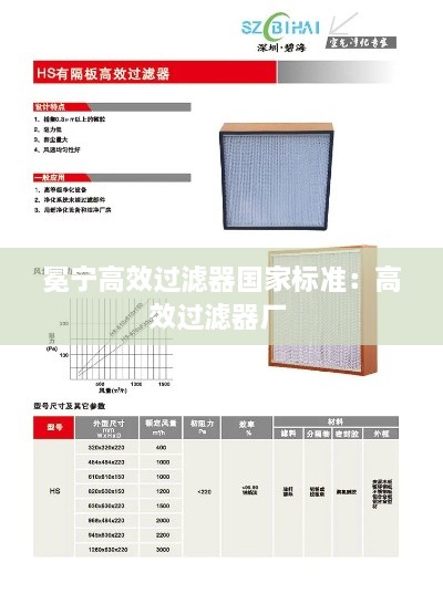 冕寧高效過濾器國家標(biāo)準(zhǔn)：高效過濾器廠 