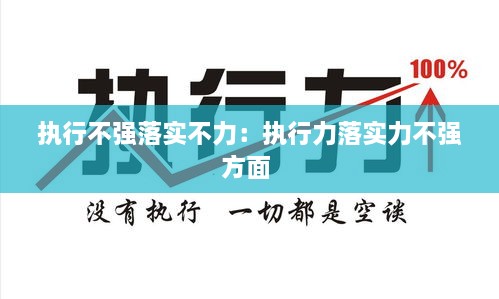 執(zhí)行不強落實不力：執(zhí)行力落實力不強方面 