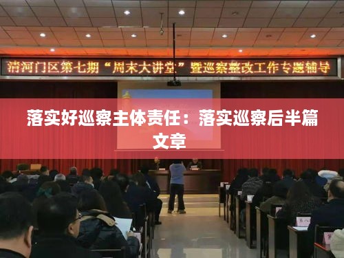 落實好巡察主體責(zé)任：落實巡察后半篇文章 