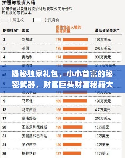 揭秘獨(dú)家禮包，小小首富的秘密武器，財(cái)富巨頭財(cái)富秘籍大放送！