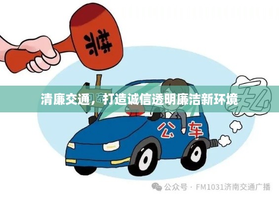 清廉交通，打造誠信透明廉潔新環(huán)境