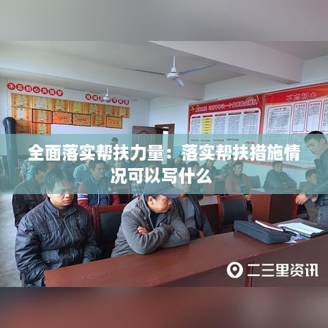 全面落實(shí)幫扶力量：落實(shí)幫扶措施情況可以寫(xiě)什么 