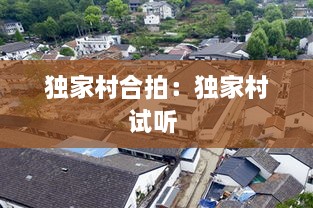 獨家村合拍：獨家村試聽 