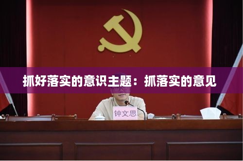 抓好落實(shí)的意識(shí)主題：抓落實(shí)的意見(jiàn) 