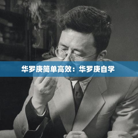 華羅庚簡單高效：華羅庚自學(xué) 
