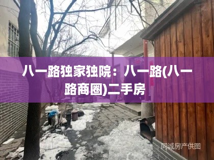 八一路獨(dú)家獨(dú)院：八一路(八一路商圈)二手房 