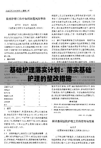 基礎(chǔ)護(hù)理落實計劃：落實基礎(chǔ)護(hù)理的整改措施 