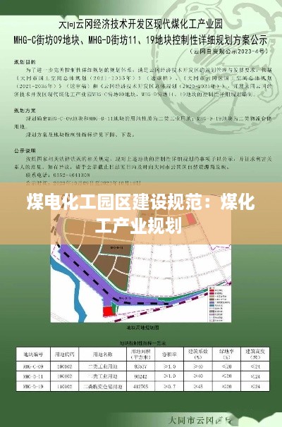 煤電化工園區(qū)建設規(guī)范：煤化工產業(yè)規(guī)劃 